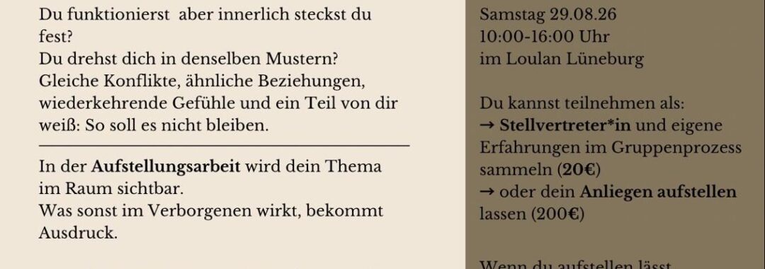Systemische Lebensanalyse in Lüneburg
